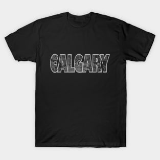 Calgary Street Map T-Shirt